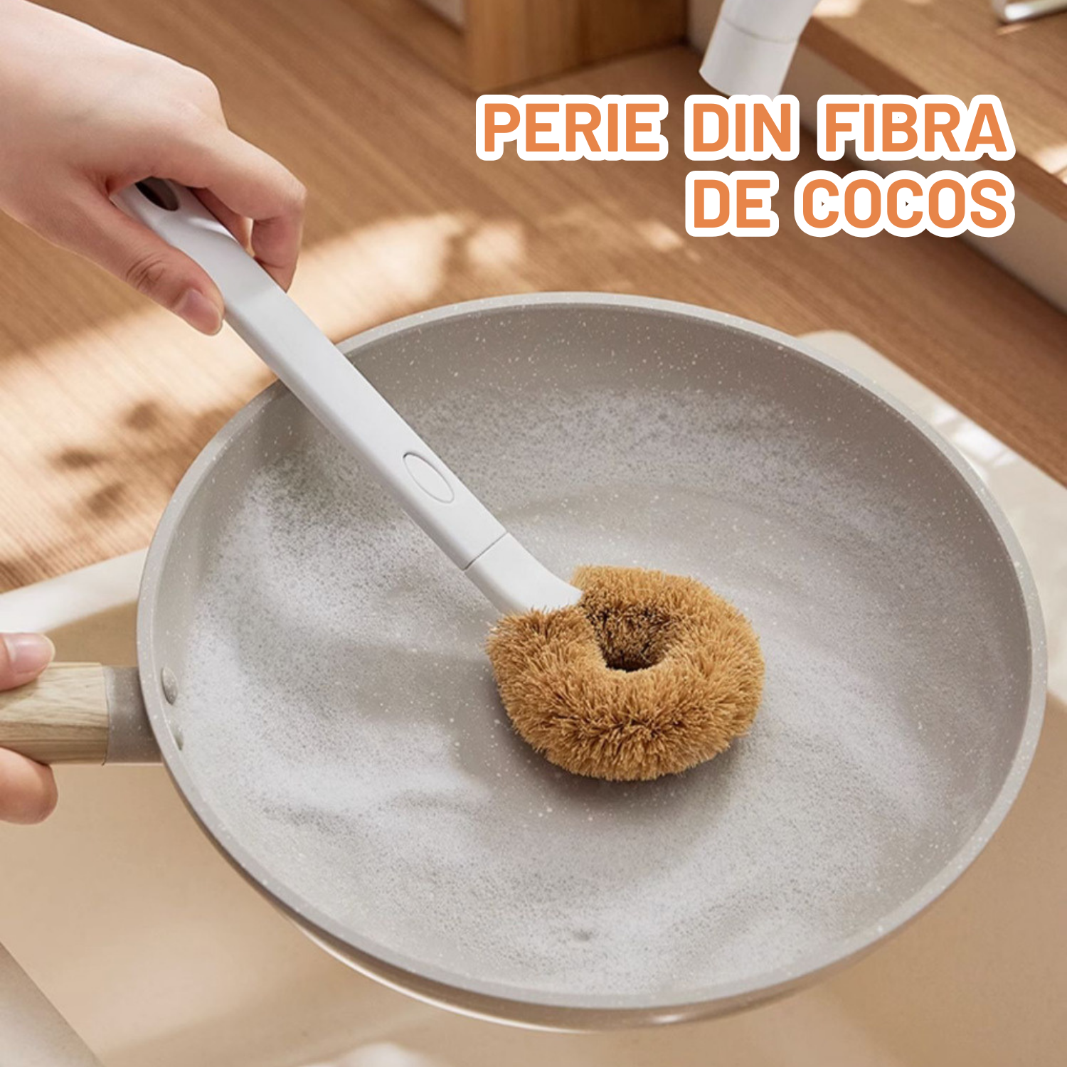 Set curățenie 5 în 1 DreamRamp® - 4 tipuri de perii, burete ecologic + suport