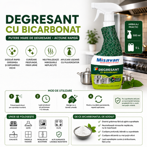 degresant cu bicarbonat