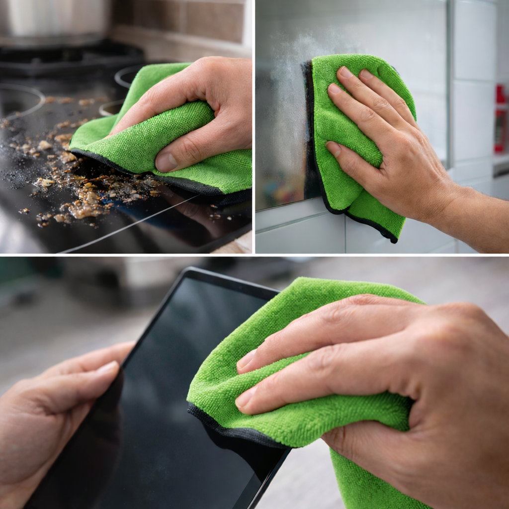 DreamRamp® Anti-Scratch Microfiber Cloth for Glossy Surfaces - Green