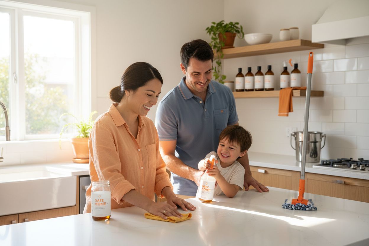 family-friendly cleaning kitchen