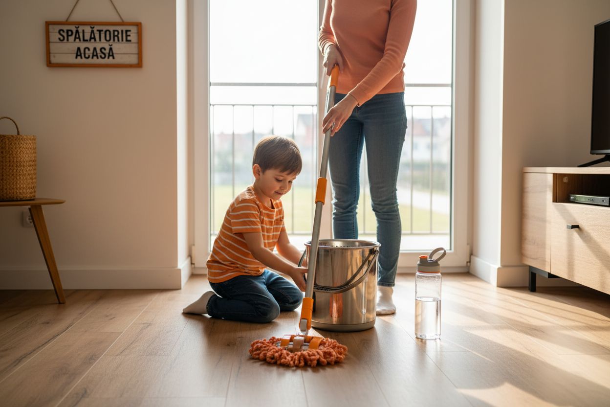 cleaning supplies water bottle