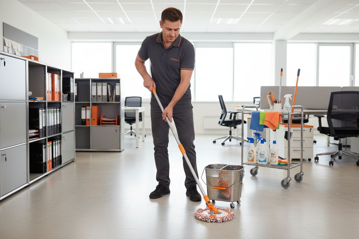 set curățenie birou modern