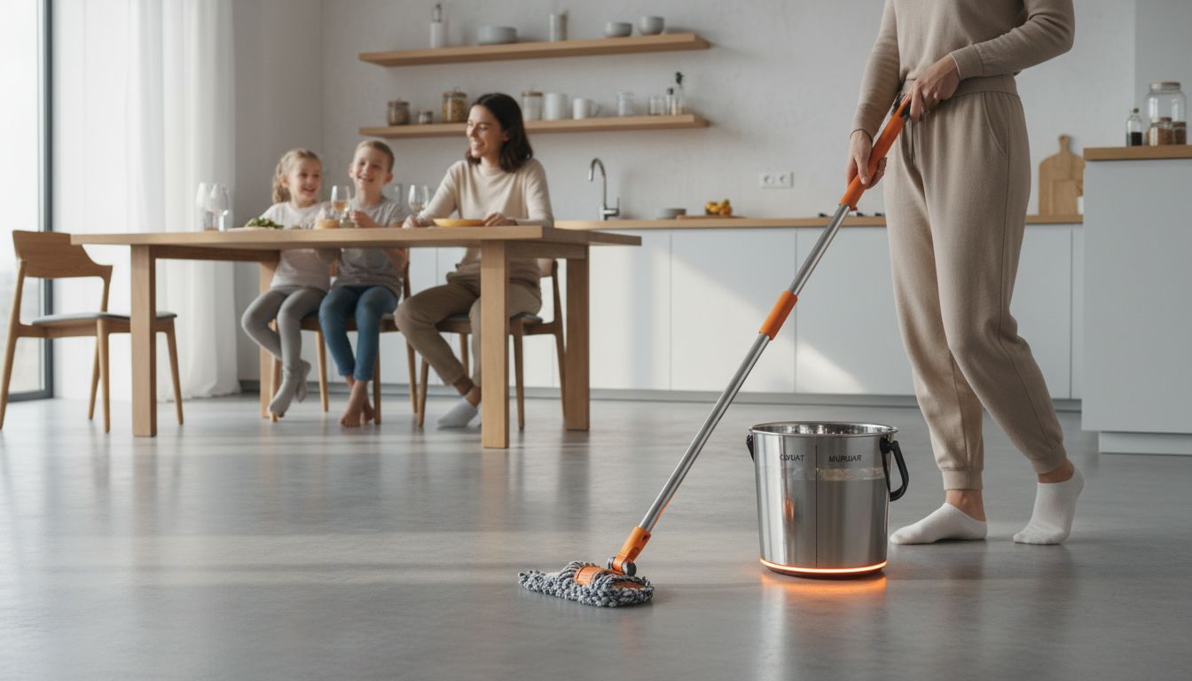 mop autocurățabil bucătărie