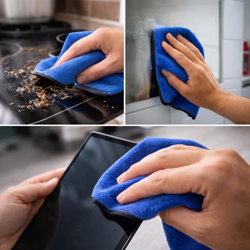 DreamRamp® Anti-Scratch Microfiber Cloth for Glossy Surfaces - Blue