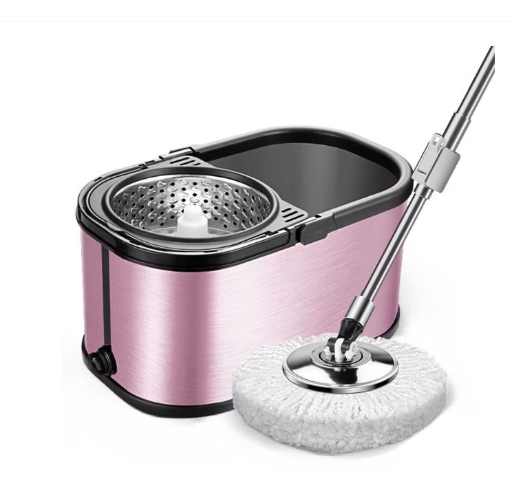 Adjustable stainless steel rod - for the DreamRamp® mop with antibacterial stainless steel bucket