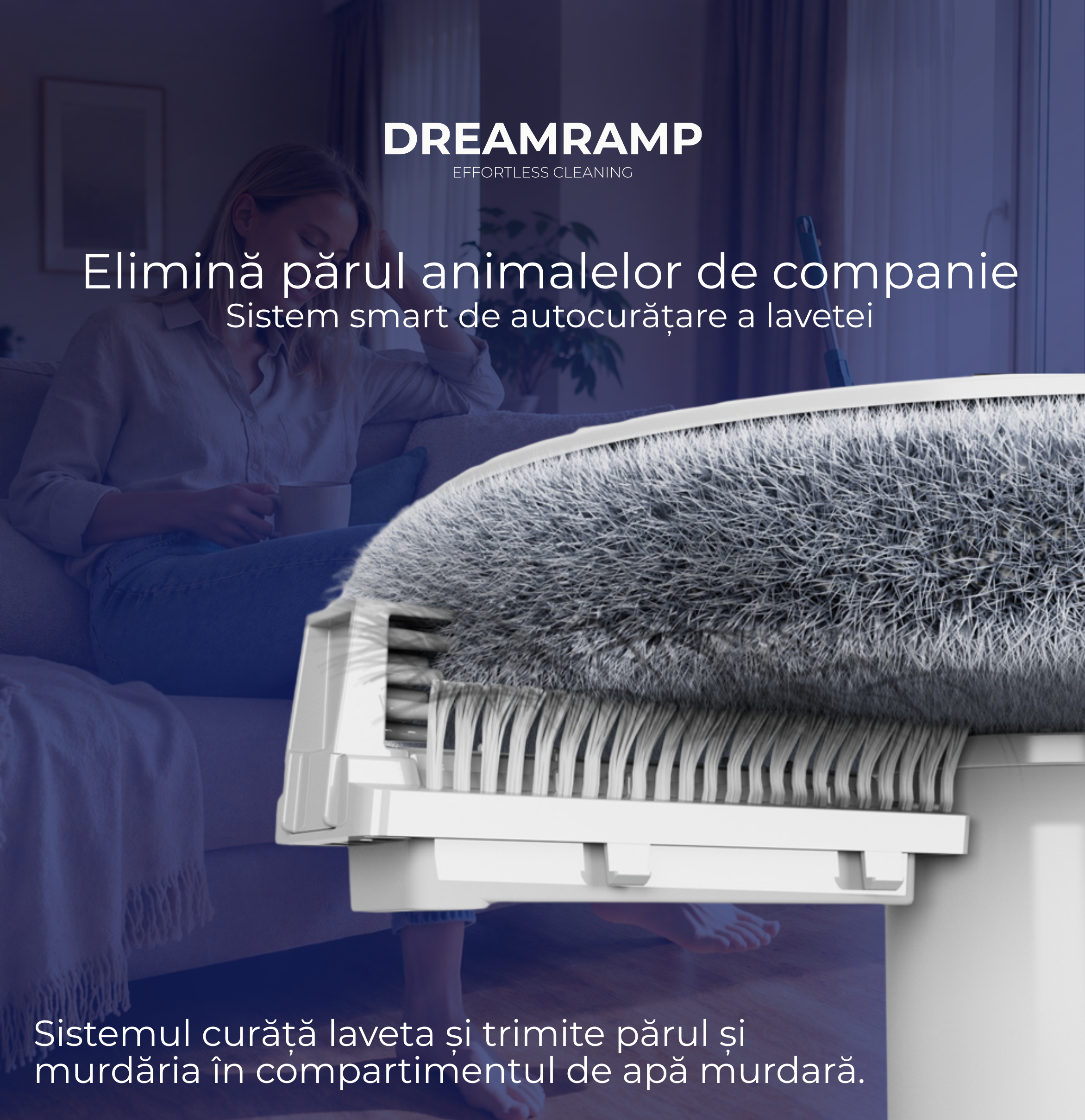 perie par animale de companie, mop rotativ, mop plat, mop cu sistem de separare al apei, galeata cu mop, mop cu galeata, mop bun, mop de calitate, mop dreamramp, vileda