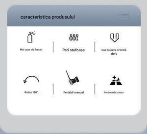 Caracteristicile periei DreamRamp: peri stufoși, cap în formă de V și rotire la 180 de grade