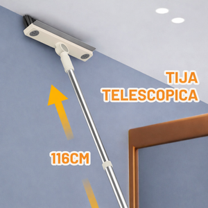 Perie DreamRamp cu tijă telescopică de 116 cm, folosită pentru curățarea în înălțime