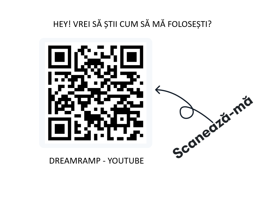 Cod QR către canalul YouTube DreamRamp cu ghiduri de utilizare