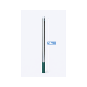 Tijă din inox de 33 cm pentru mop DreamRamp, cu mâner verde
